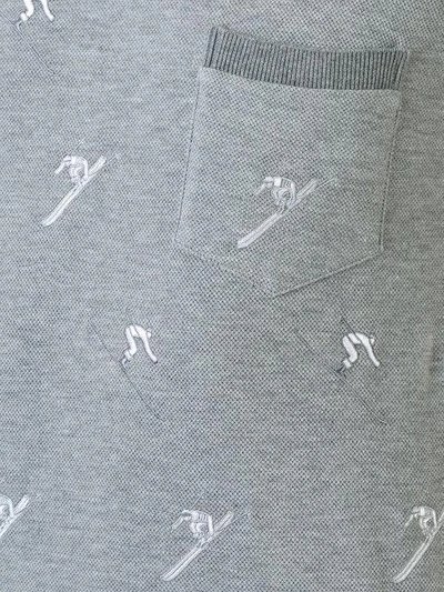 Shop Thom Browne Ski Embroidery T-shirt