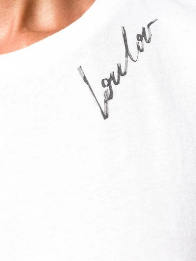 Shop Saint Laurent Loulou Print Boyfriend T-shirt