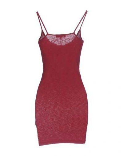 Shop Iro Short Dress In Red