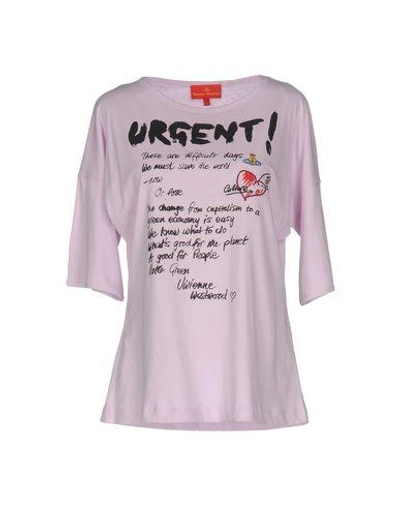 Shop Vivienne Westwood T-shirts In Pink