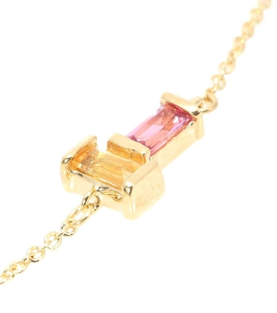 Shop Aliita 9kt Gold Bracelet With Citrine And Tourmaline