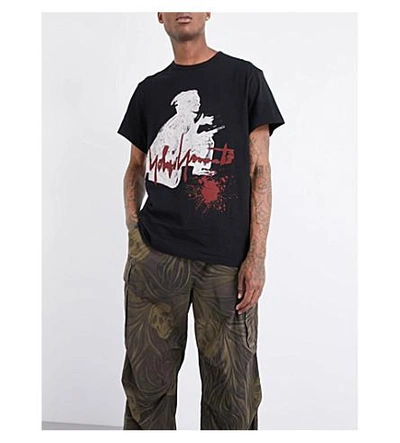 Shop Yohji Yamamoto Army Cropped Trousers In Khaki