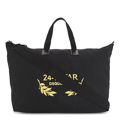 Shop Dsquared2 24-7 Star Duffle Bag In Black