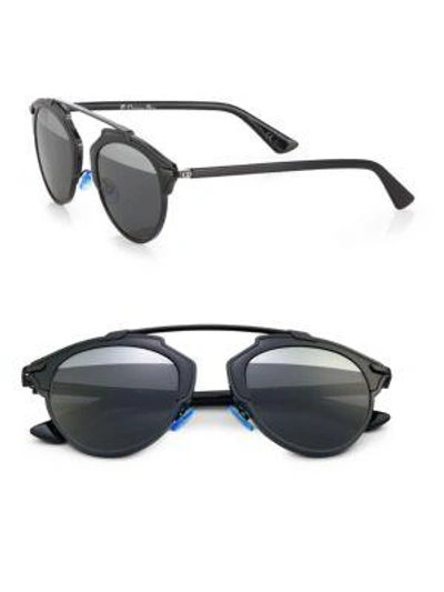 Dior So Real Metal & Plastic Sunglasses In Black