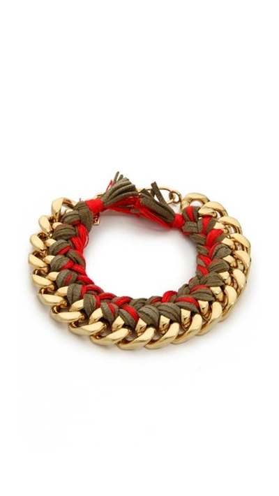 Aurelie Bidermann Do Brasil Bracelet In 卡其色 / 红色