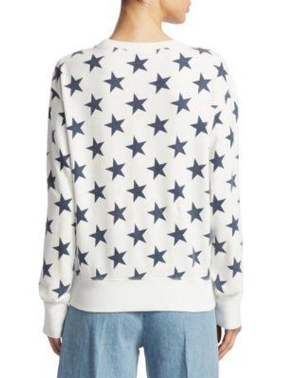 Shop Marc Jacobs Cotton Star Sweatshirt In Ivory Multicolor