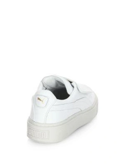 Shop Puma Basket Platform Sneakers In White