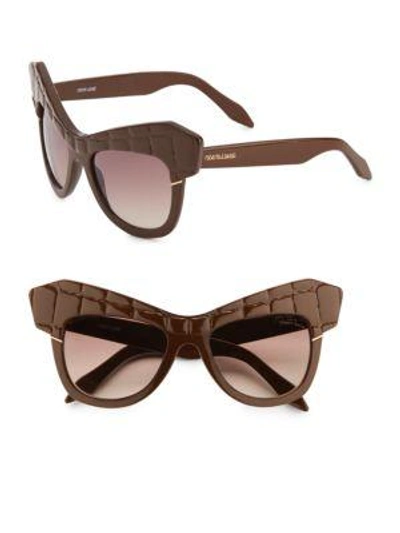 Roberto Cavalli 54mm Cat-eye Sunglasses In Brown