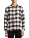SAINT LAURENT Flannel Cotton Casual Button-Down Shirt
