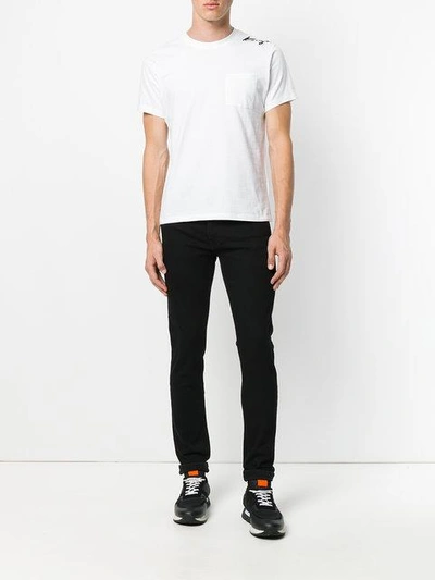 Shop Kenzo Signature Slim Fit Jeans - Black