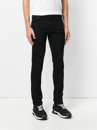 Shop Kenzo Signature Slim Fit Jeans - Black