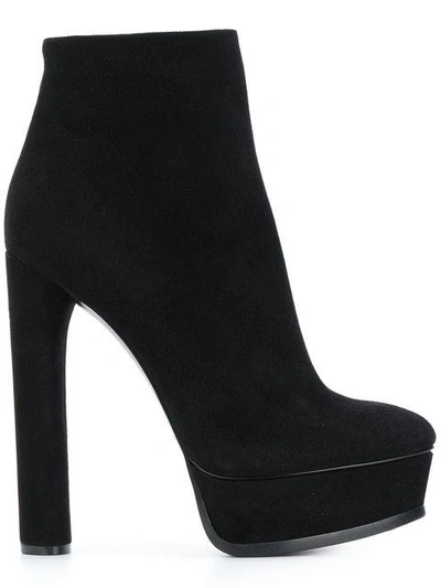 Shop Casadei Platform Ankle Boots In 000