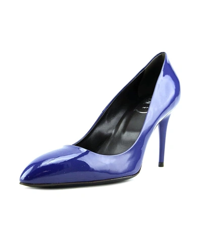 Roger Vivier Dec.miss Viv T.85   Pointed Toe Leather  Heels' In Blue