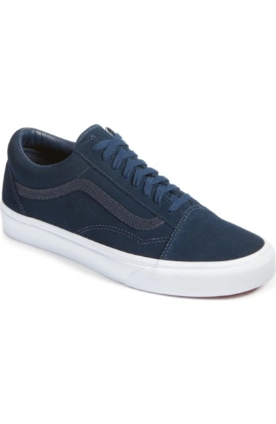 Vans Old Skool Sneaker In Blue Reflector Suede