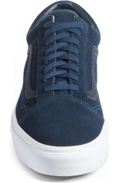 Shop Vans Old Skool Sneaker In Blue Reflector Suede