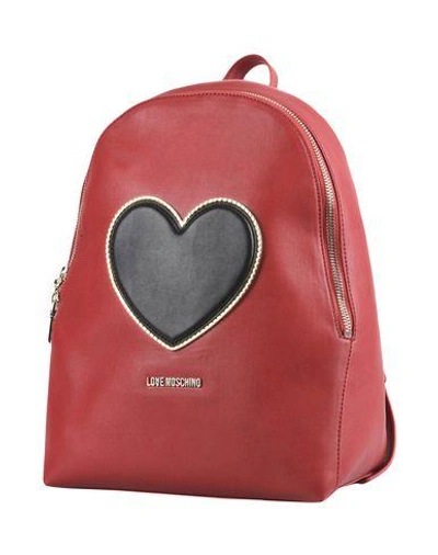 Love Moschino Backpack & Fanny Pack In Red