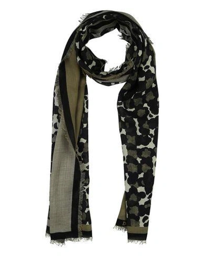 Shop Dsquared2 Scarves In Military Green