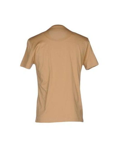 Shop Versace T-shirts In Sand