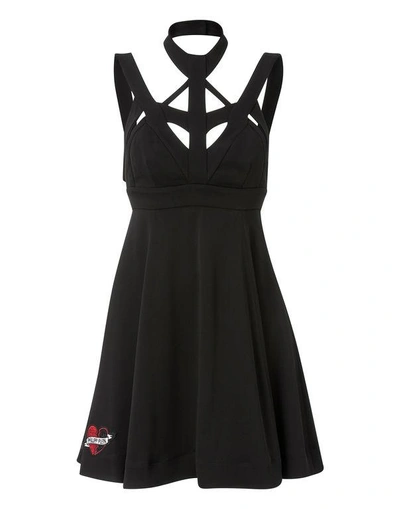 Shop Philipp Plein Short Dress Alice In Black