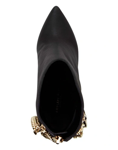 Shop Philipp Plein Boots Lo-heels Low "ameral" In Black/light Gold
