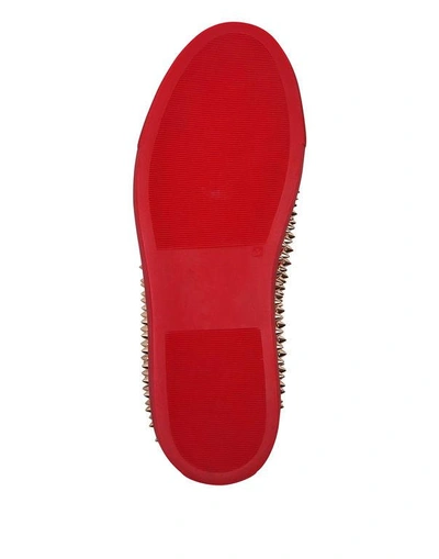 Shop Philipp Plein Slip On "your Arms" In Red/nickel