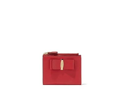 Ferragamo Vara Creditcard Case In Pamplona Red