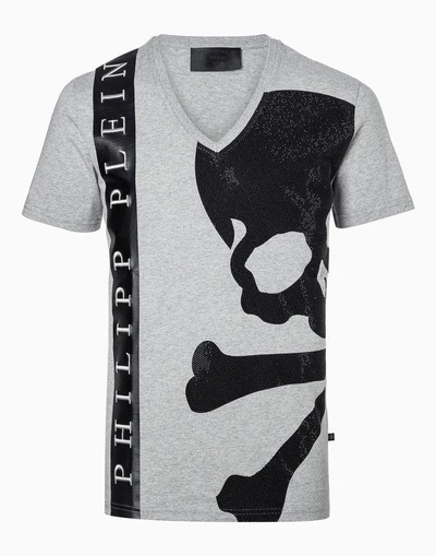 Shop Philipp Plein T-shirt V-neck Ss "enko"