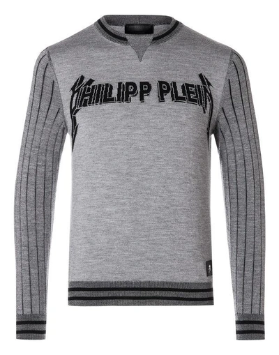 Shop Philipp Plein Pullover Round Neck Ls "ieyasu"