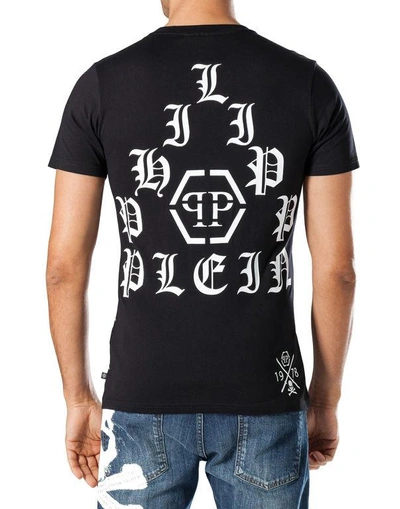 Shop Philipp Plein T-shirt Round Neck Ss "hime"