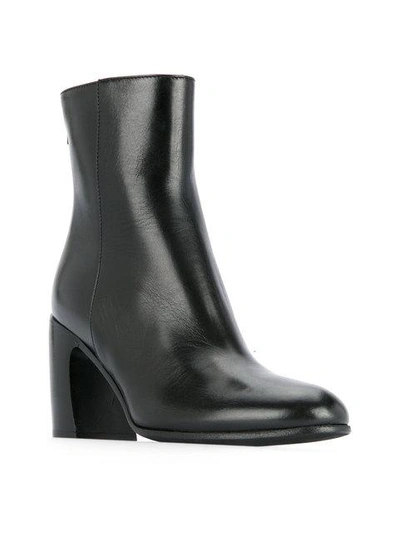 Shop Ann Demeulemeester Vitello Boots In Black