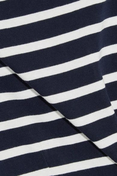 Shop Jcrew Chloe Striped Cotton-jersey Dress