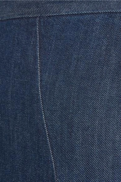Shop Maggie Marilyn Dreamer Frayed Mid-rise Flared Jeans In Dark Denim