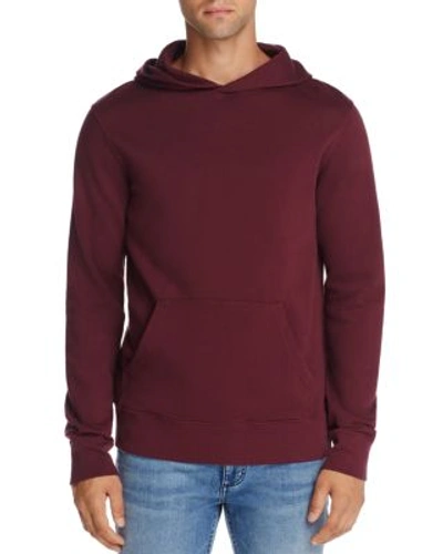 Shop Wesc Mike Hooded Sweatshirt In Burgundy Red