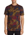 WESC WESC MAXWELL MULTICOLORED CAMOUFLAGE SHORT SLEEVE TEE,H410188