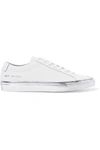 COMMON PROJECTS ORIGINAL ACHILLES METALLIC-TRIMMED LEATHER SNEAKERS