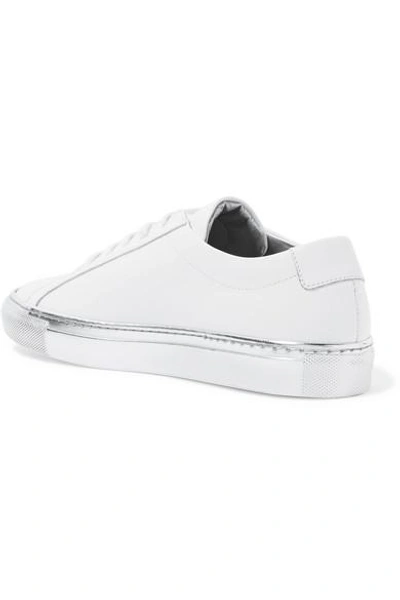 Shop Common Projects Original Achilles Metallic-trimmed Leather Sneakers