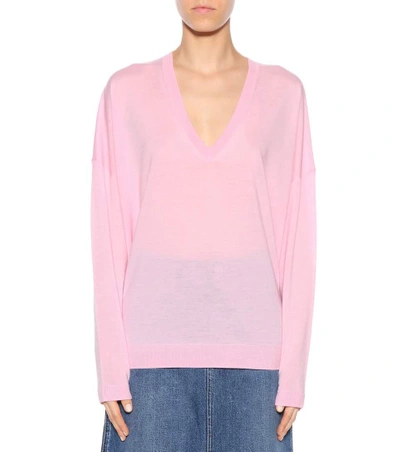 Shop Acne Studios Kalla Merino Wool Sweater In Pink