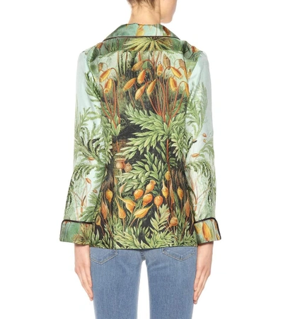 Shop F.r.s For Restless Sleepers Printed Silk Shirt In Female