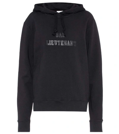 Saint Laurent Bad Lieutenant Printed Hoodie In Black | ModeSens