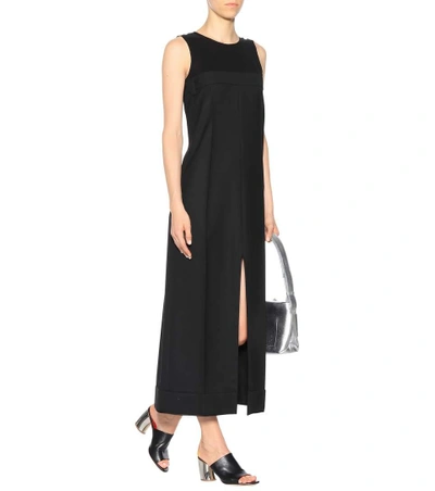 Shop Acne Studios Daran Wool Dress In Black