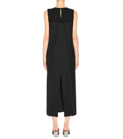 Shop Acne Studios Daran Wool Dress In Black