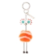 FENDI FUR-EMBELLISHED BAG CHARM,P00272947