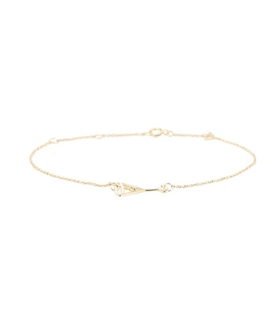 Shop Aliita Martini Brillante 9kt Gold And Diamond Bracelet