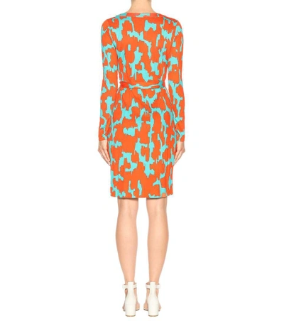 Shop Diane Von Furstenberg Printed Silk Wrap Dress