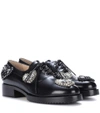 N°21 LENA EMBELLISHED LEATHER OXFORD SHOES,P00277389