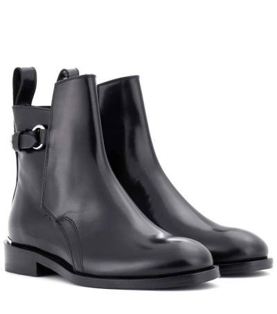 Acne Studios Chana Leather Ankle Boots In Black