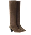 ISABEL MARANT ROBBY SUEDE KNEE-HIGH BOOTS,P00260328