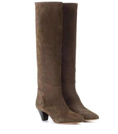Isabel Marant Robby Suede Knee-high Boots In Brown