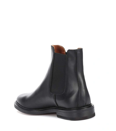 Shop Common Projects Leather Chelsea Boots In Llack