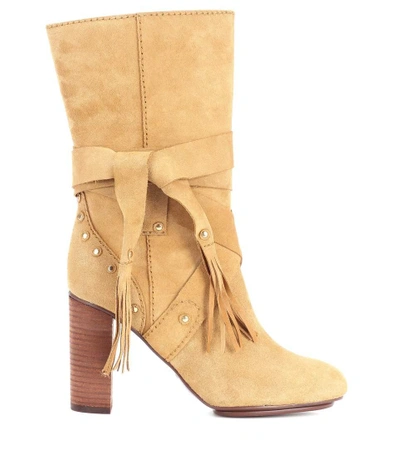 Shop See By Chloé Suede Ankle Boots